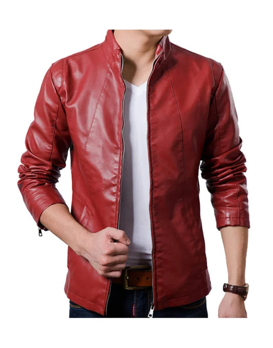 HugMe.Fashion Genuine Sheep Leather Jacket Black JK192