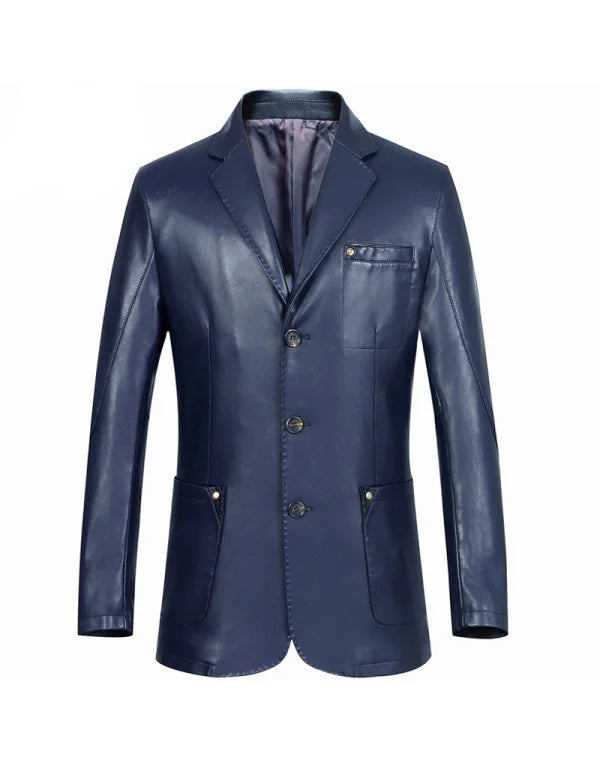 HugMe.Fashion Genuine Leather Formal Jacket JKB07