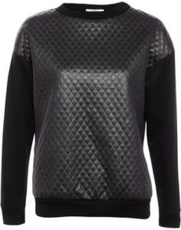 Genuine Sheep Leather Slim Fit Women T-Shirt LTS1