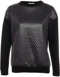 Genuine Sheep Leather Slim Fit Women T-Shirt LTS1 view 1