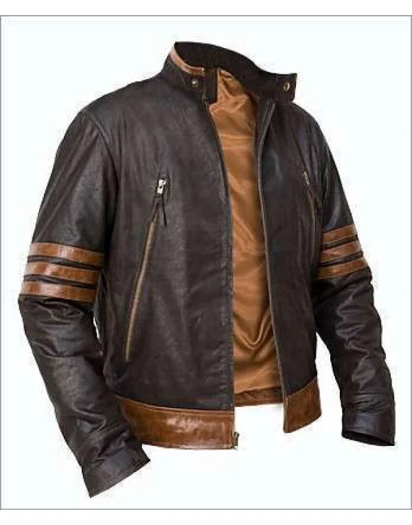 HugMe.Fashion Hollywood Wolverine Leather Jacket JK105A
