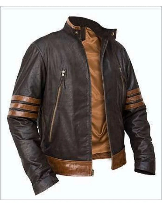 HugMe.Fashion Hollywood Wolverine Leather Jacket JK105A