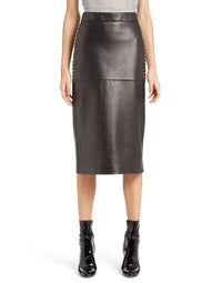 Genuine Sheep Black Color SKirt Sk4 For Women view 1