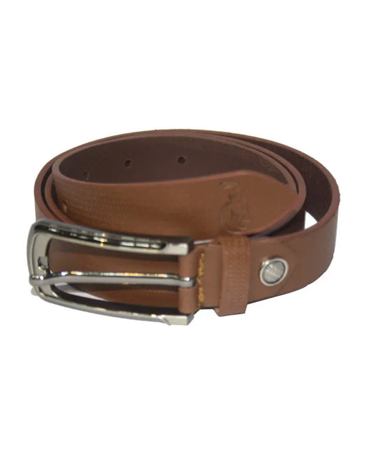 New Women Belt In Brown With Steel Pin Buckle