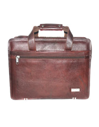 Genuine Leather Brown Messenger Shoulder Bag LB20 view 1