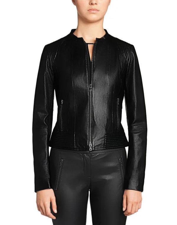 HugMe.Fashion New Genuine Leather Women Jacket In Formal Style LJK32