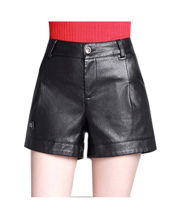 HugMe.Fashion Solid Shorts For Women In Black For Ladies SH20