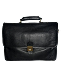 Genuine Leather Brown Messenger Shoulder Laptop BAG LB18 view 1