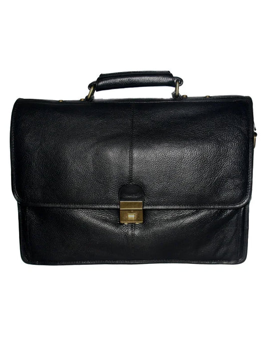 Genuine Leather Brown Messenger Shoulder Laptop BAG LB18