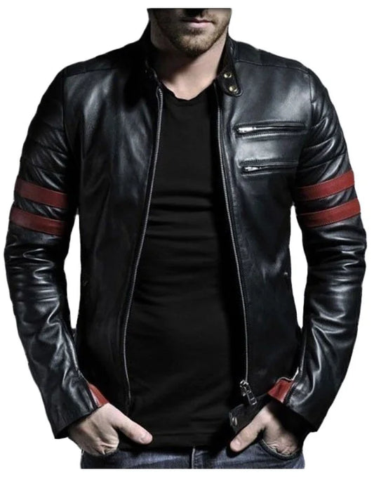 HugMe.Fashion Real Genuine Leather Jacket For Men JK36