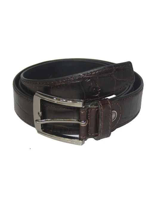 Genuine NDM Leather Casual Belt In Black For Men