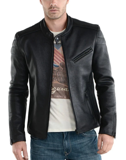 HugMe.Fashion Leather Jacket Motorcycle Jacket For Men JK16