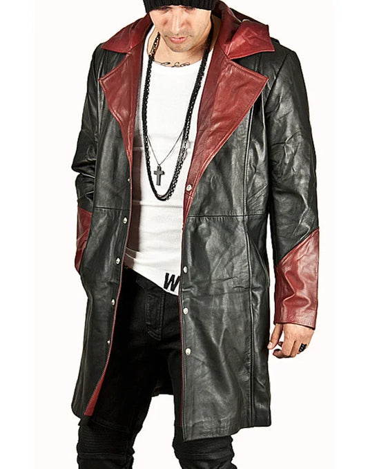 HugMe.Fashon Stylish Genuine Leather Long Coat/Jacket Real Bomber JK162
