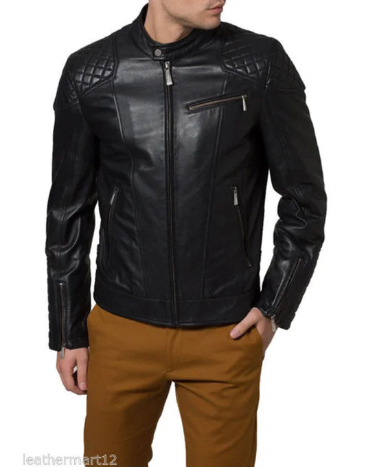 HugMe.Fashion Genuine Leather Jacket Style Slim Fit New Trends JK89