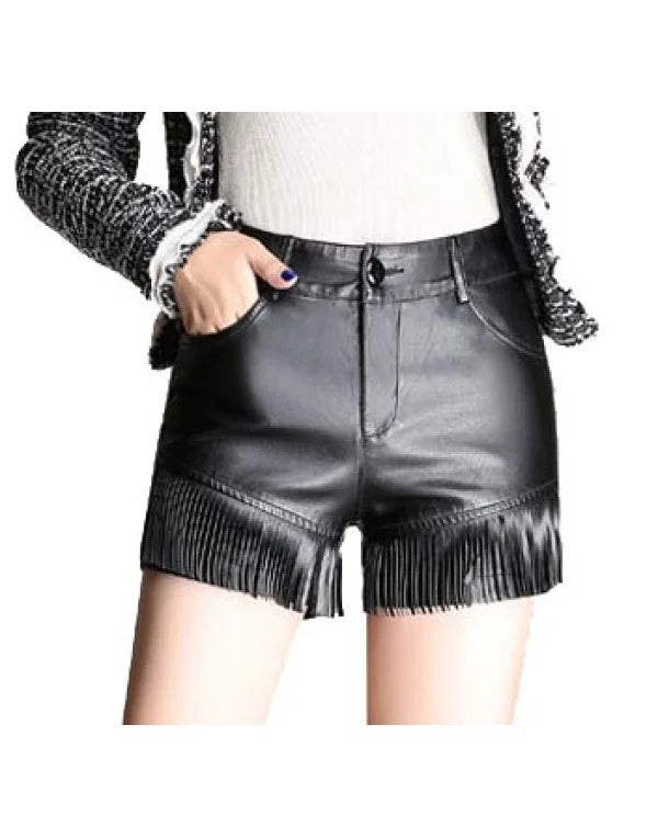 HugMe.Fashion Hollywood Style Short For Women In Black Biker Jacket SH8