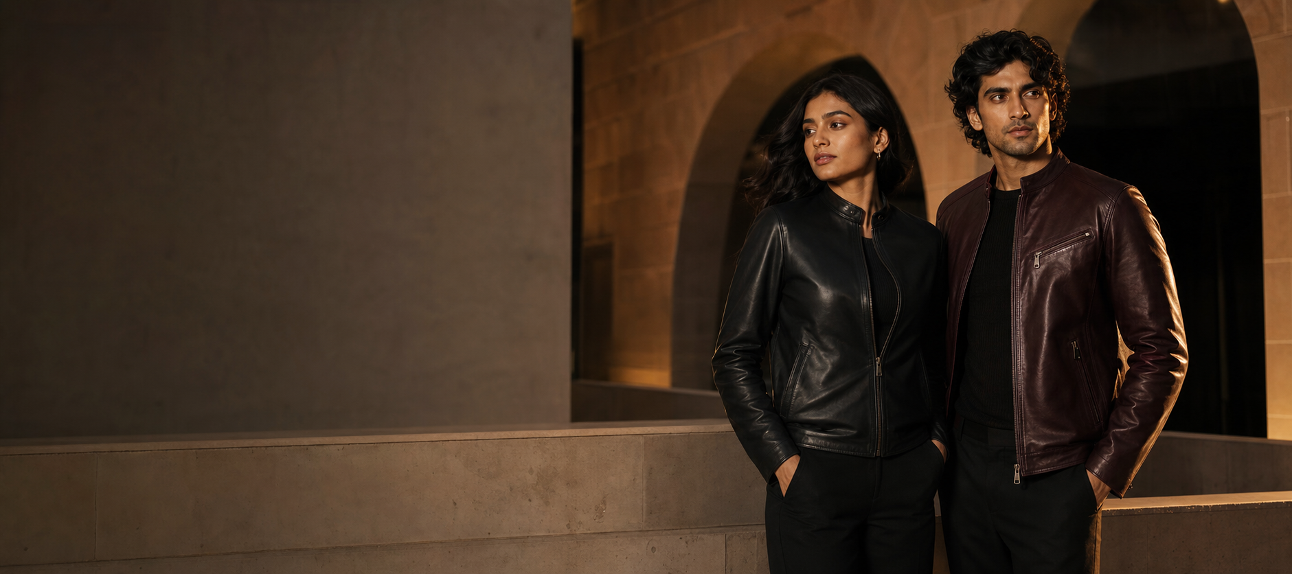 Indian Leather Jacket Duo