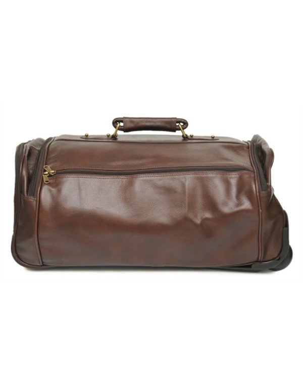 Genuine Leather Travel Duffel Outdoor Luggage 