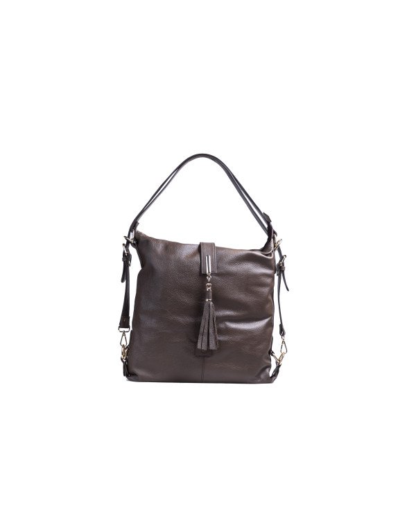 HugMe.Fashion Pure Leather Handbag cum Backpack HB...