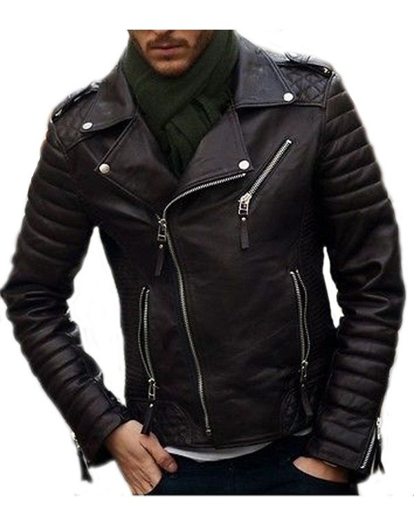 HugMe.fashion Genuine Leather Jacket For Men, Blac...