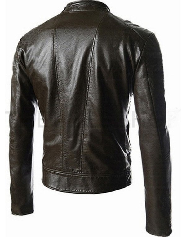 HugMe.fashion High Quality Leather Biker Jacket for Men JK110