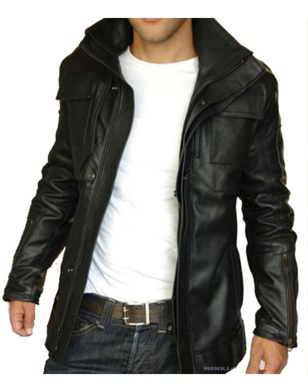 HugMe.fashion Genuine Leather Jacket New Stylish Black For Men JK116