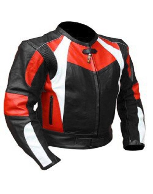 HugMe.fashion Real Motorcycle Racer Leather Jacket JK126