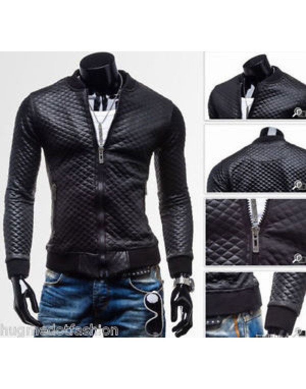 HugMe.Fashion Pure Leather Designer Short Jacket J...
