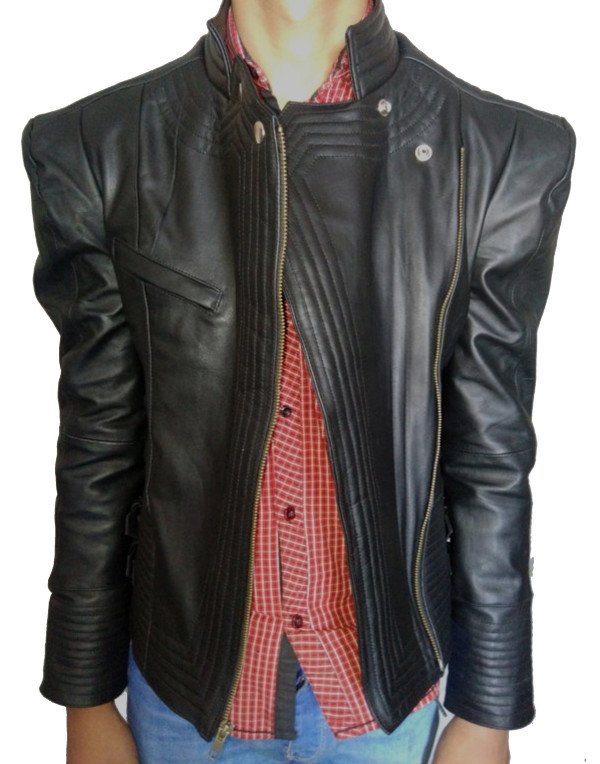 HugMe.fashion Genuine Leather Ninja Style Jacket F...