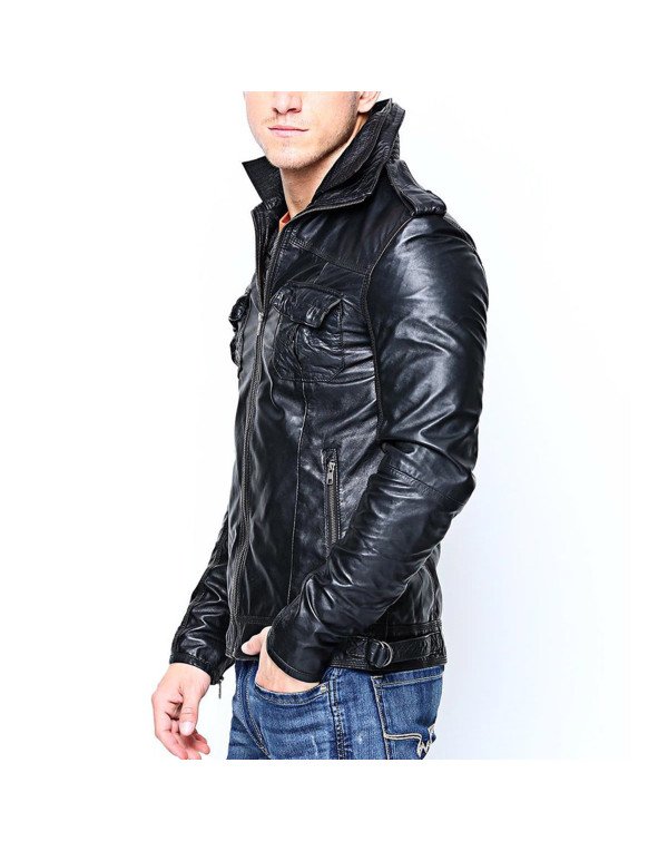New  Genuine Leather Jacket In Black Color For Men...