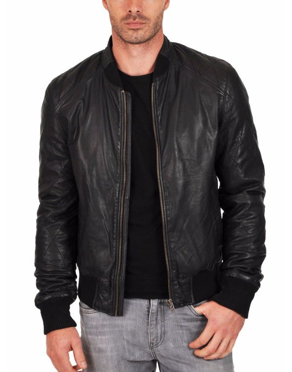 HugMe.fashion Men's Genuine Lambskin Leather Jacke...