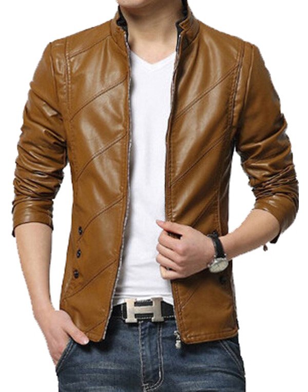 HugMe.fashion Genuine  Leather  Jacket Motorcycle Men's Jacket  Style JK54