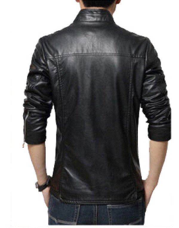 HugMe.fashion Genuine  Leather  Jacket Motorcycle Men's Jacket  Style JK54