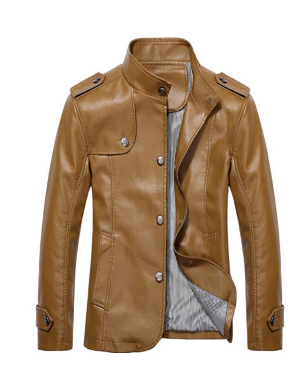 HugMe.fashion Men solid black Dart Tan Maroon Leather Jacket  JK59
