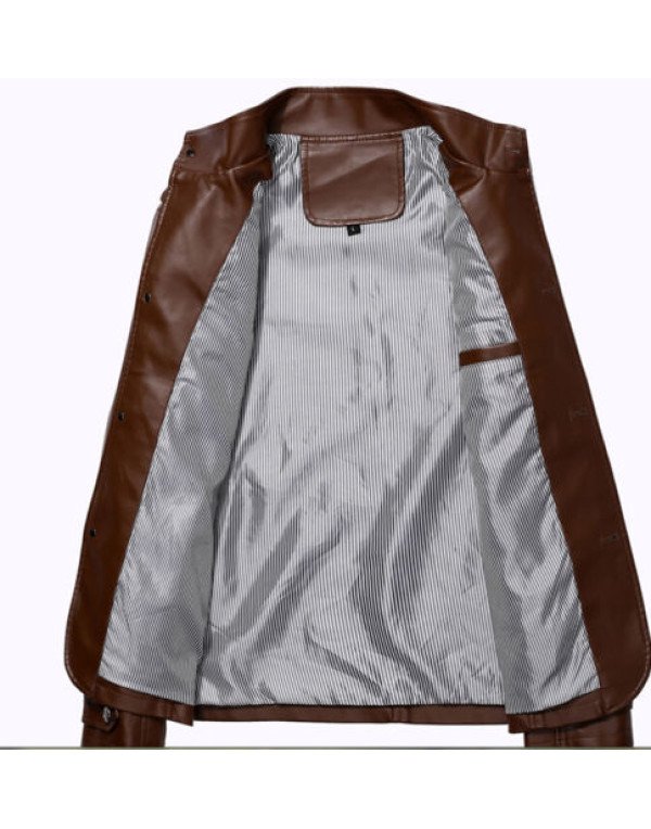HugMe.fashion Men solid black Dart Tan Maroon Leather Jacket  JK59
