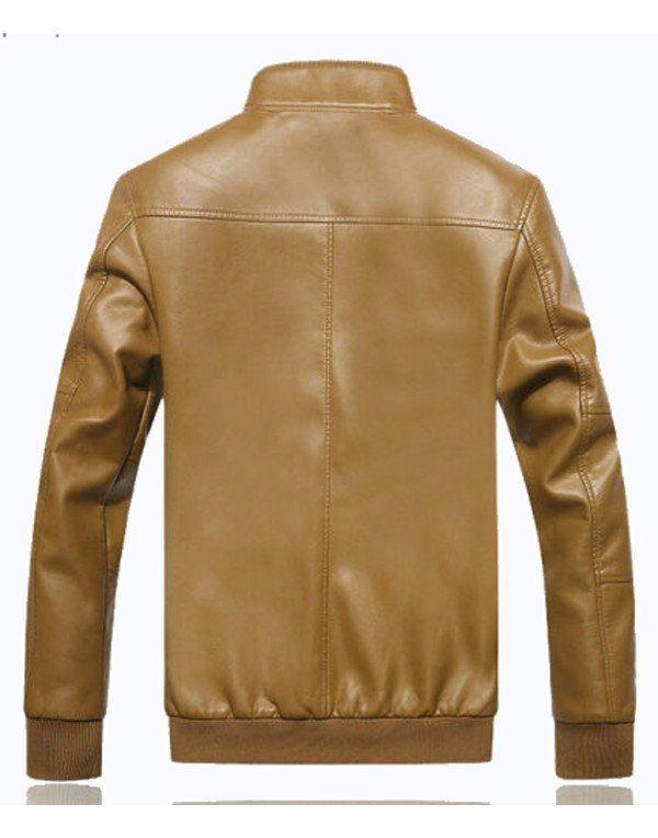 HugMe.fashion Genuine Leather Elastic Jacket Men JK73