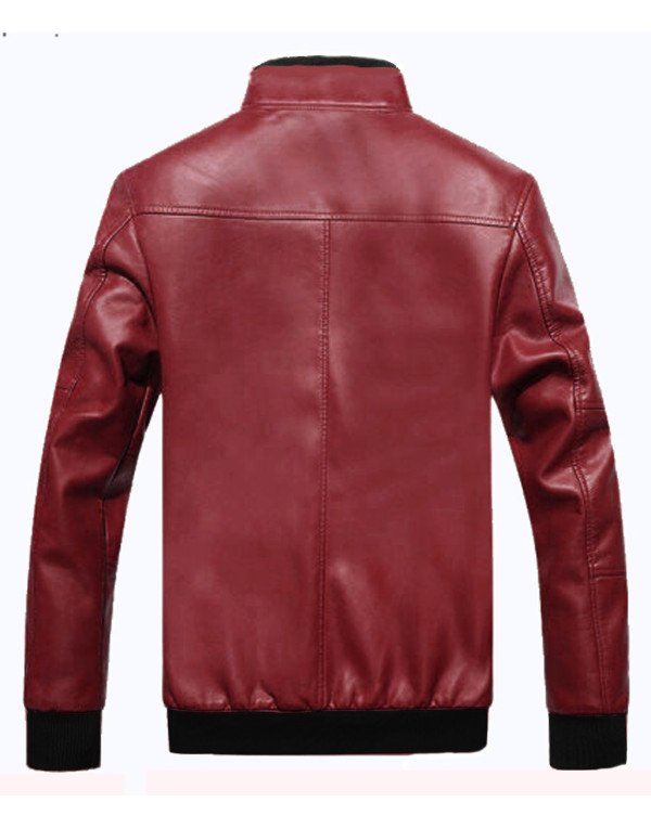 HugMe.fashion Genuine Leather Elastic Jacket Men JK73