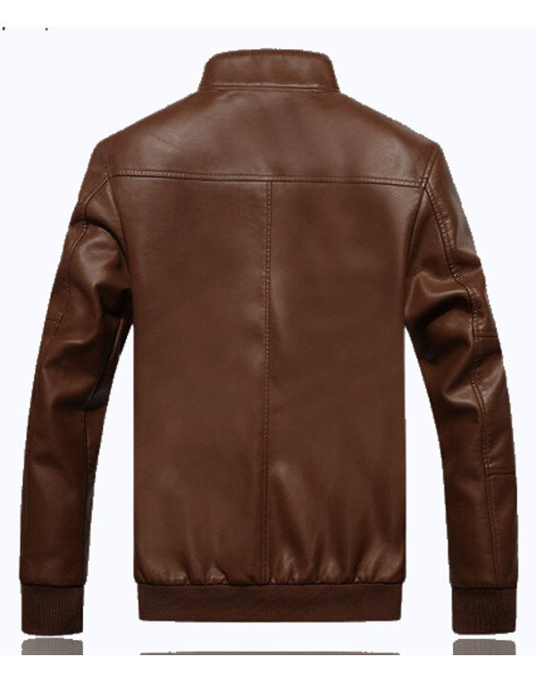 HugMe.fashion Genuine Leather Elastic Jacket Men JK73