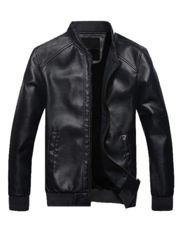 HugMe.fashion Genuine Leather Elastic Jacket Men JK73