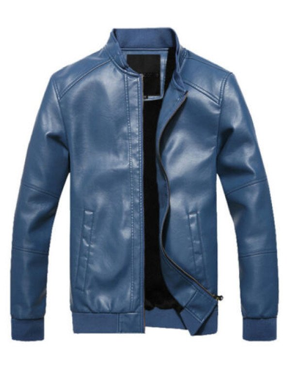 HugMe.fashion Genuine Leather Elastic Jacket Men JK73