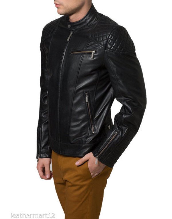 HugMe.fashion Genuine Leather Jacket style Slim Fit New trends JK89