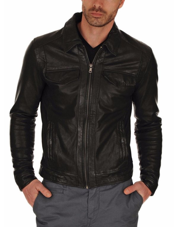 HugMe.fashion Genuine Leather Jacket Biker Jacket ...