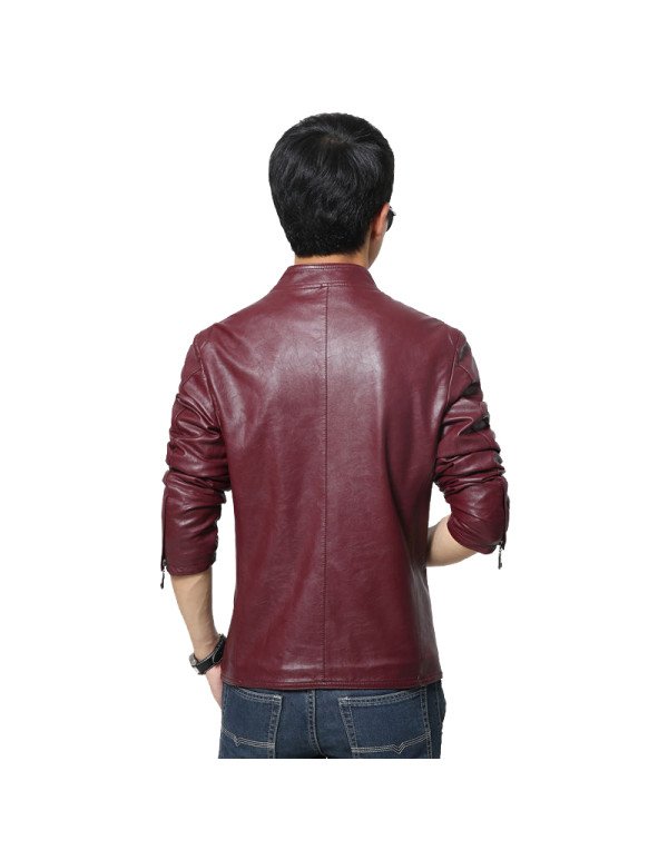 HugMe.fashion Leather Jacket Black Men Biker JK97