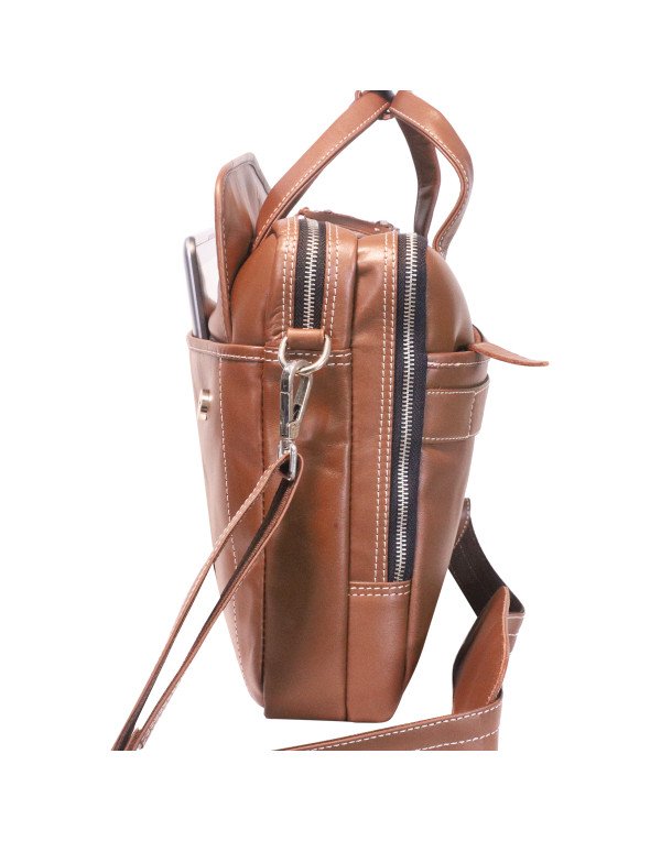 HugMe.Fashion 15" Genuine Leather Office Laptop Bag LB127