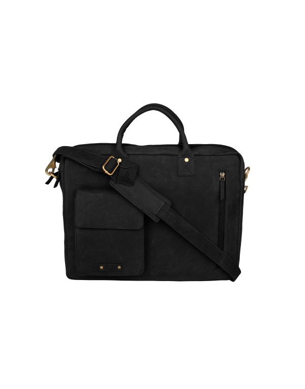 HugMe.fashion Raw Leather Laptop Bag Shoulder Bag ...