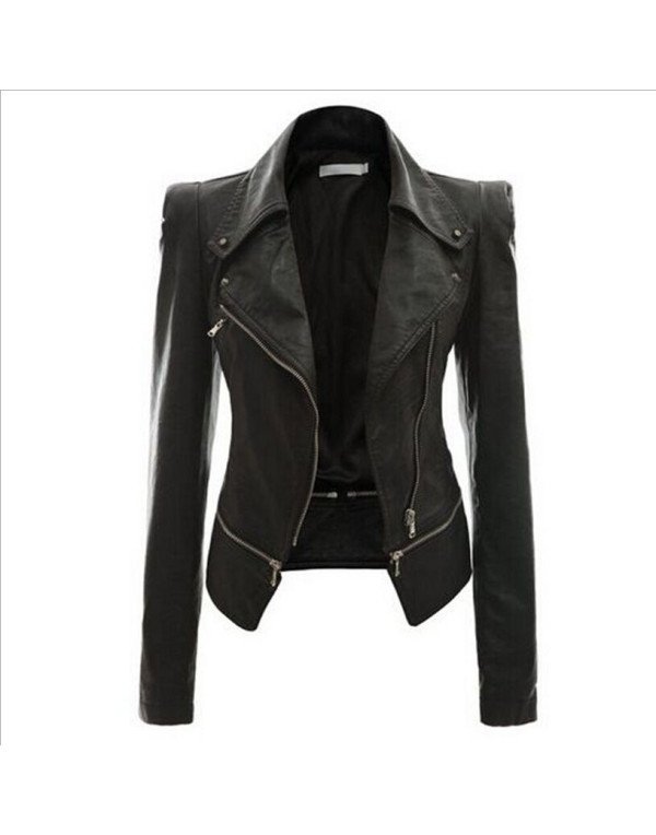 HugMe.fashion Ladies Genuine Leather Jacket For Bi...