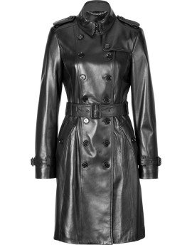 HugMe.fashion Genuine Leather Long Coat  For Ladies LJK19