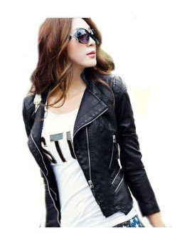 HugMe.fashion New Slim Women Leather Jacket LJK24