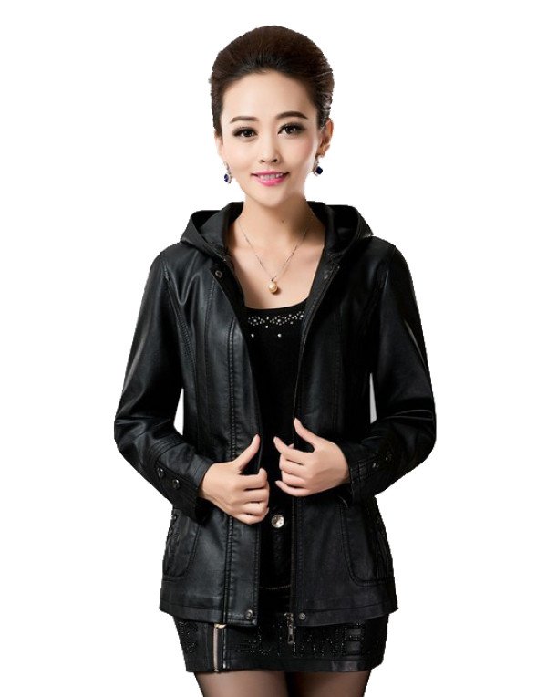 HugMe.fashion Ladies Short Leather Jacket Slim Fit New Leather Jacket LJK35