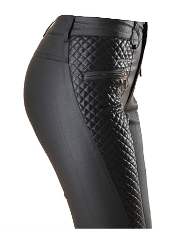 HugMe.fashion Leather Pant For Women Slim Fit LPT2