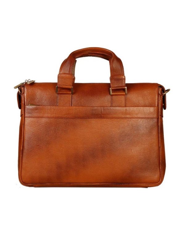 Leather Designer Executive 17" Laptop Carryca...